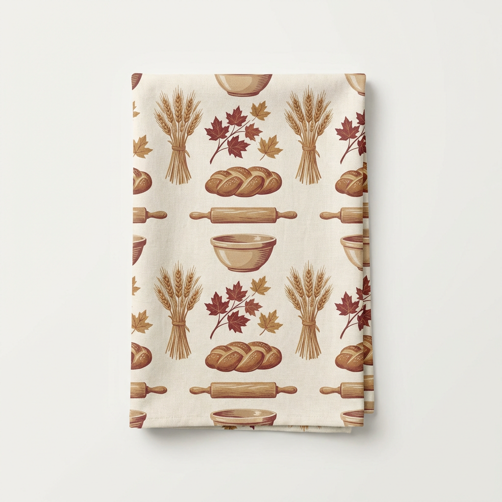 Canadian Bread Baking Tea Towel