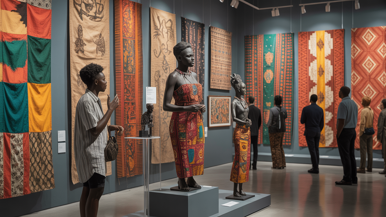 African art and textile exhibition at the festival