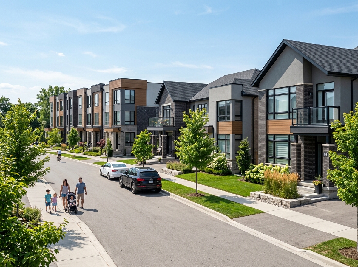 Contemporary detached and townhomes in the Patterson area of Vaughan