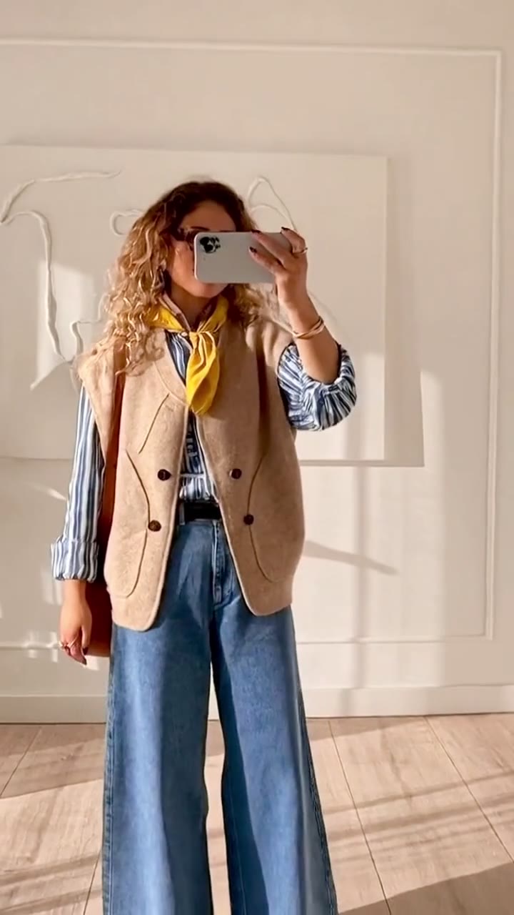 Striped Button-Up Shirt