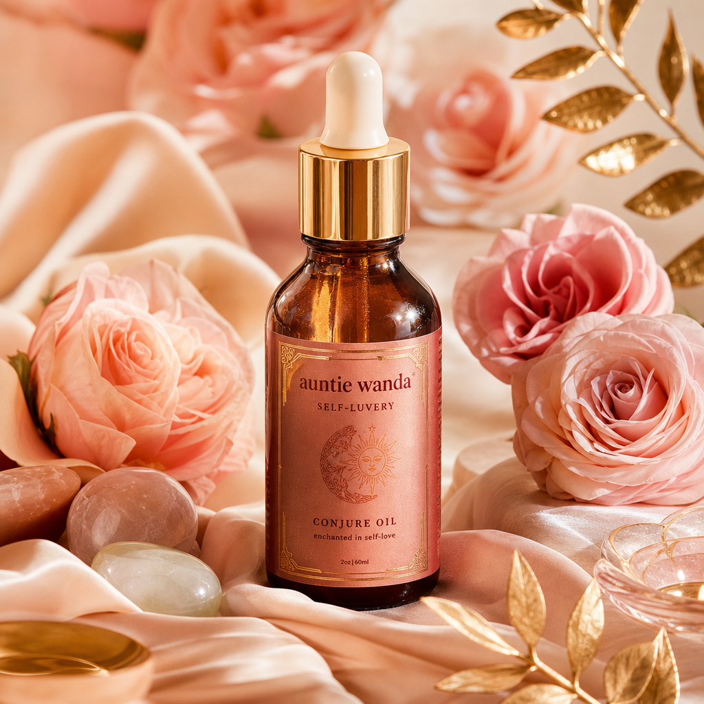 auntie wanda - self-luvery conjure oil by church girl hoodoo