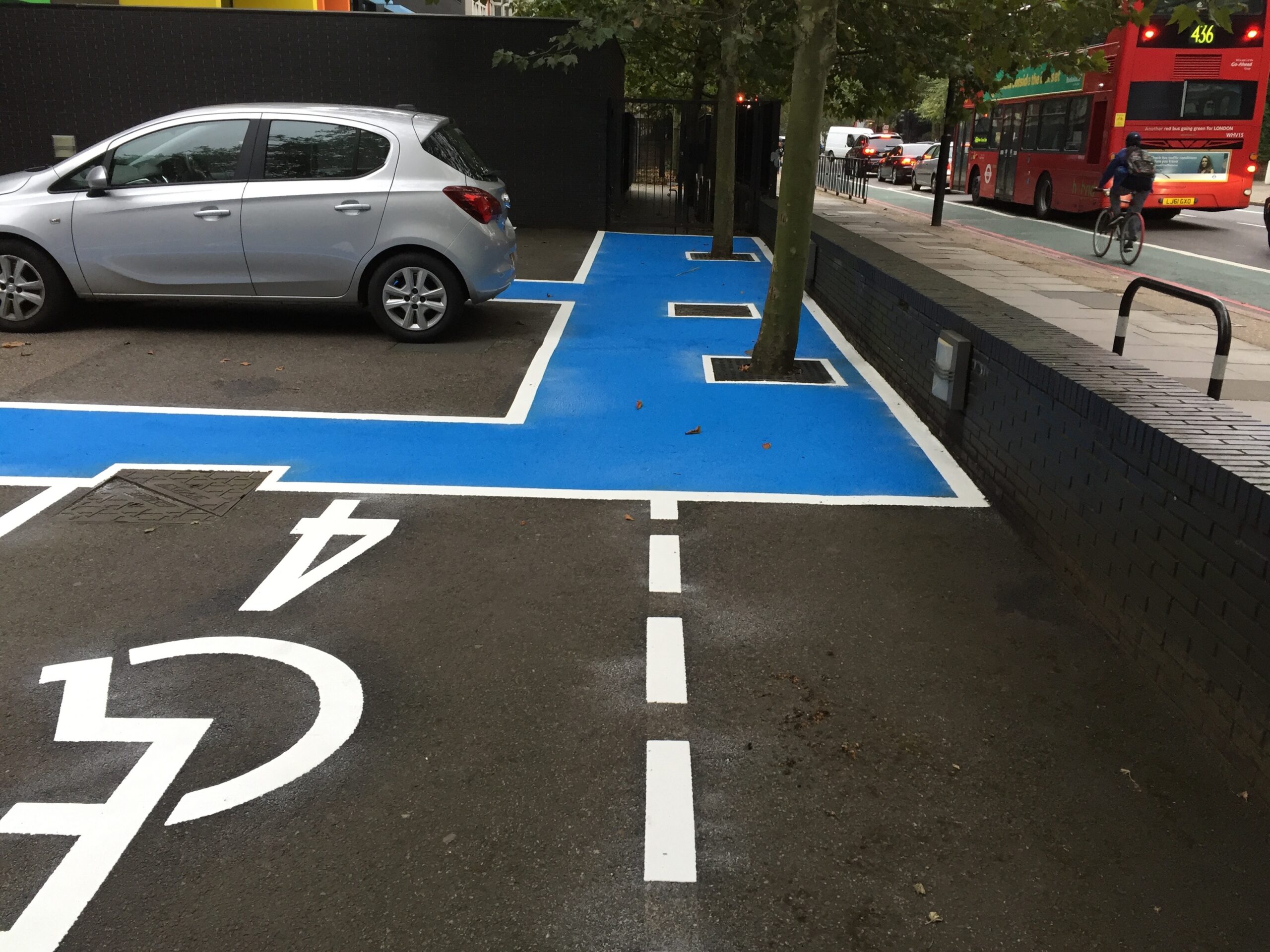 Disabled parking markings