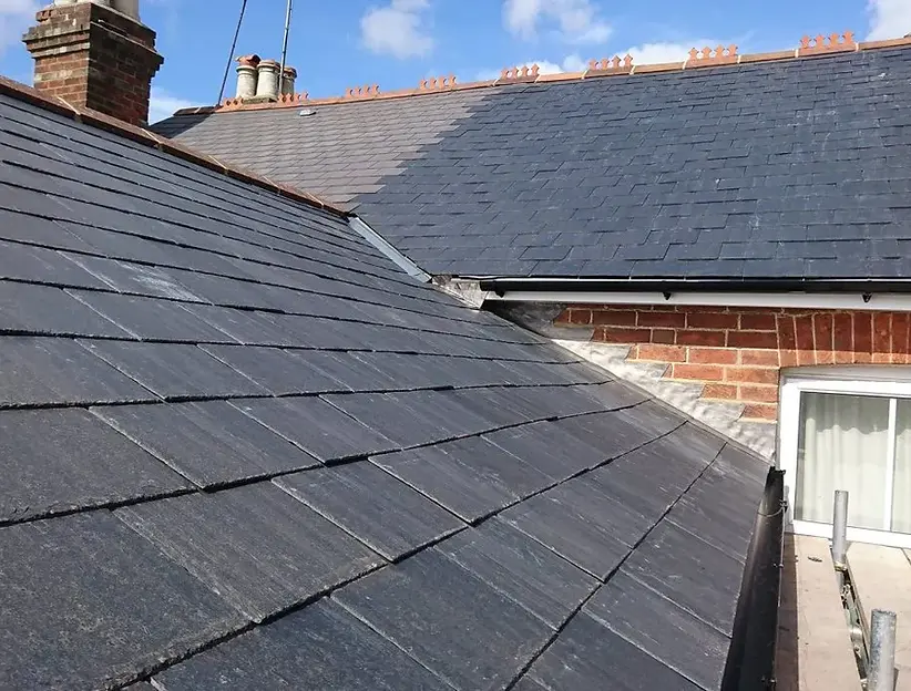 Pitched roof tiling work