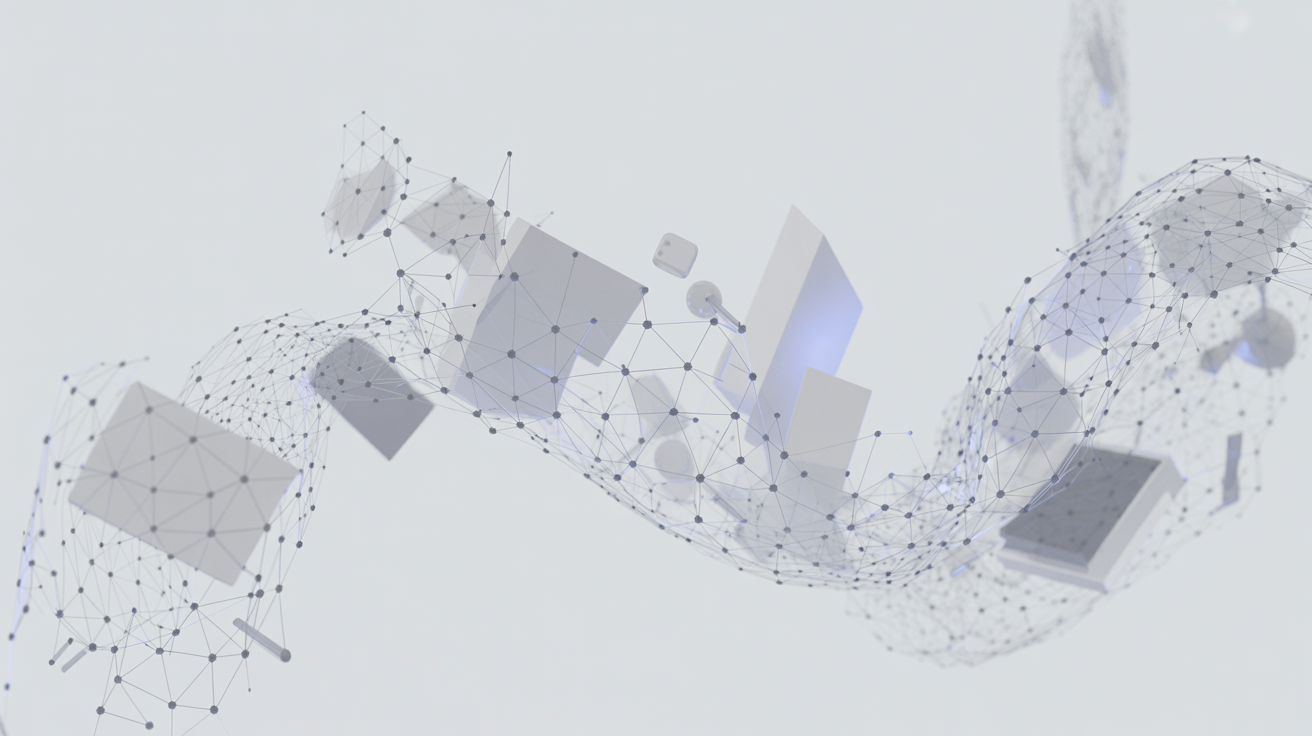 Digital consciousness visualization representing the merger of human thought and digital reality