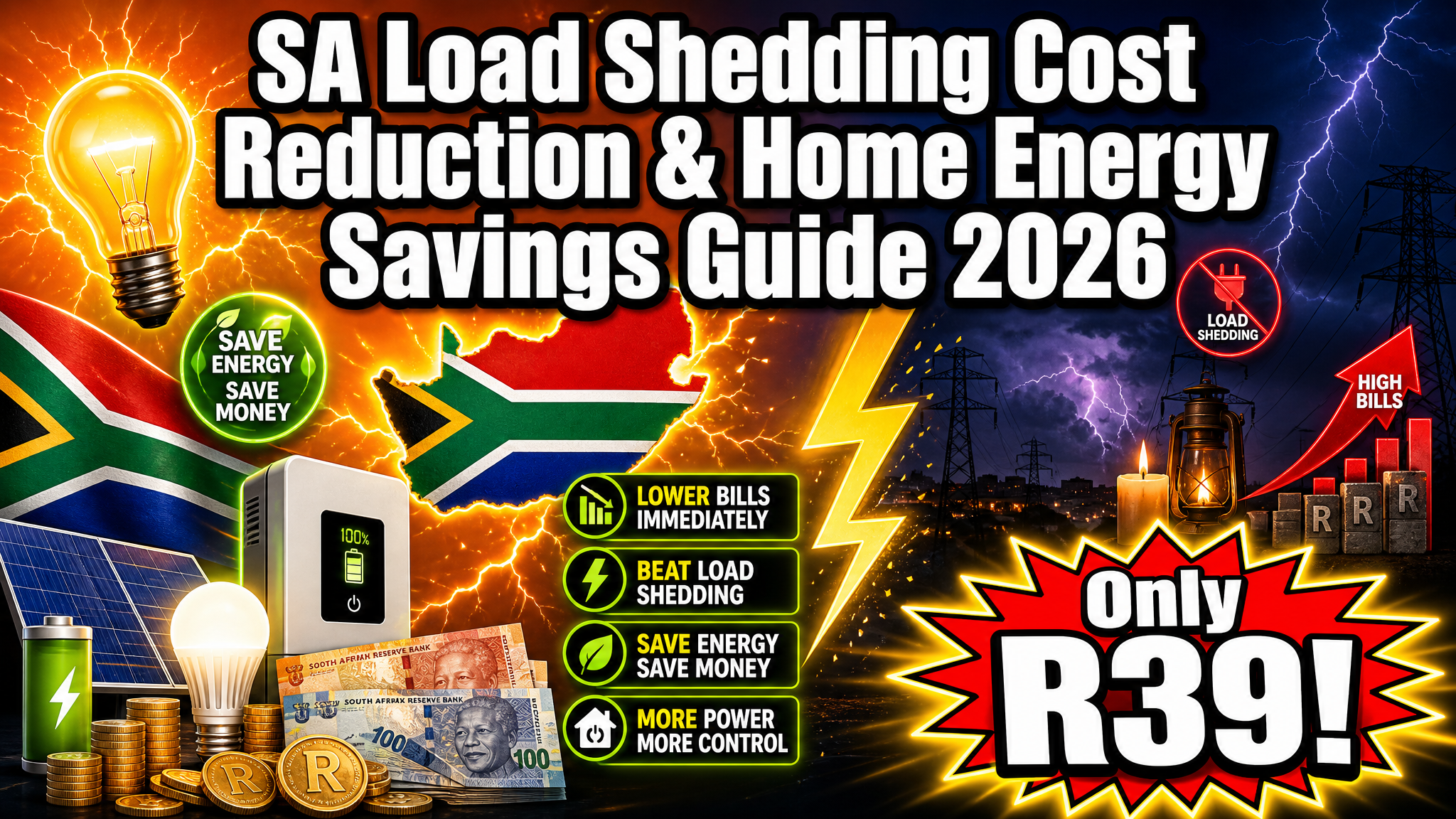 SA Load Shedding Cost Reduction & Home Energy Savings Guide 2026
