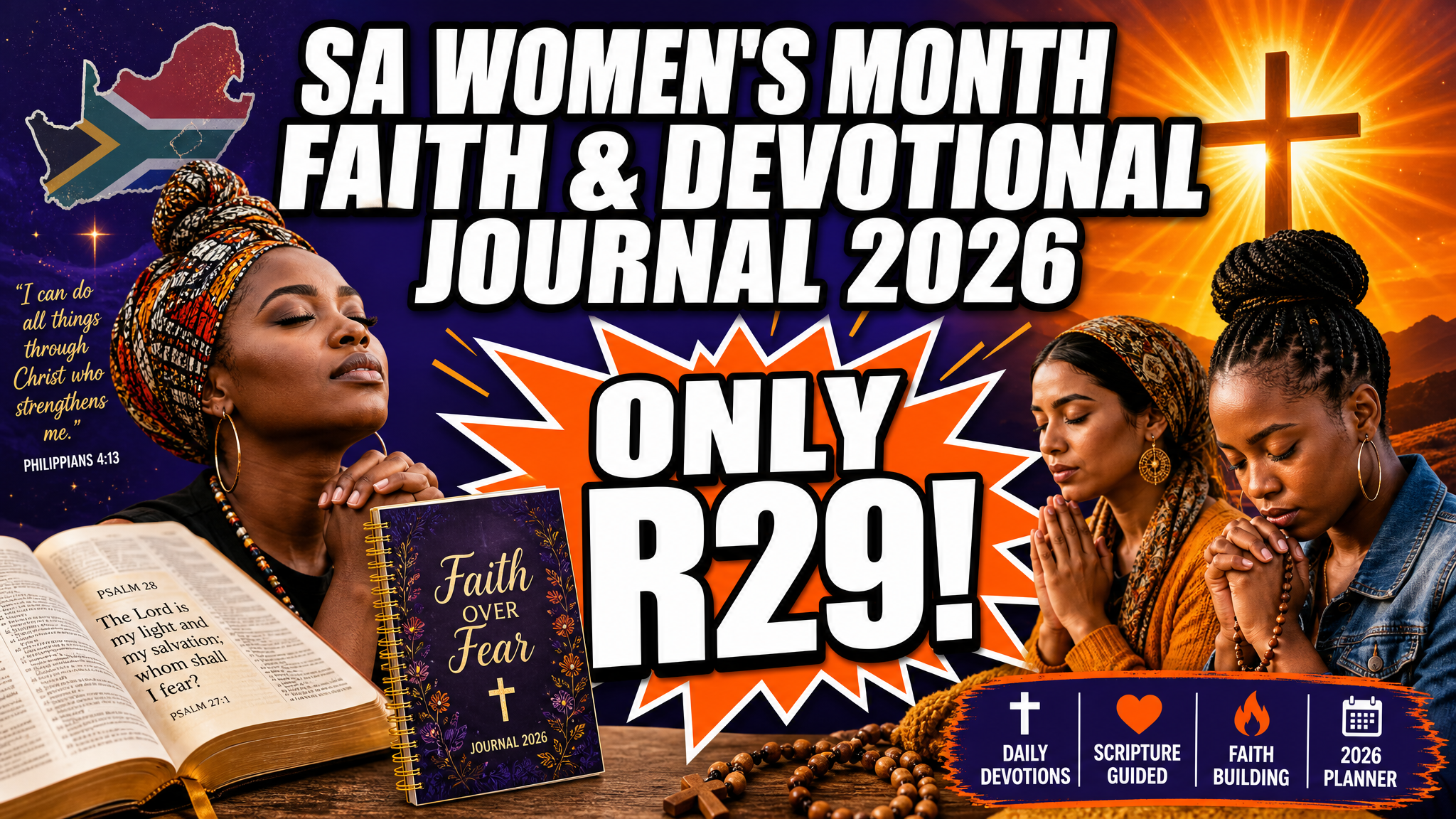 SA Women's Month Faith & Devotional Journal 2026