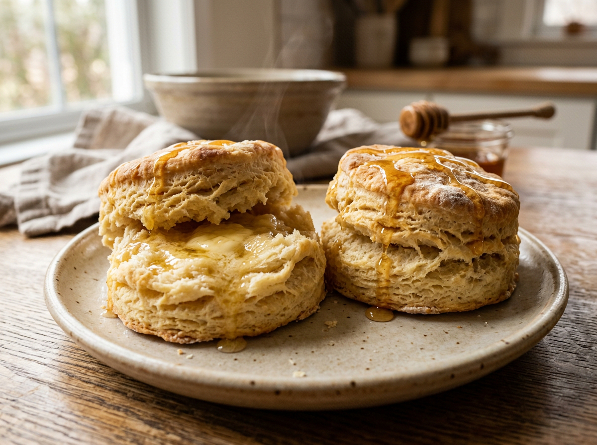 Honey Butter Buttermilk Biscuits