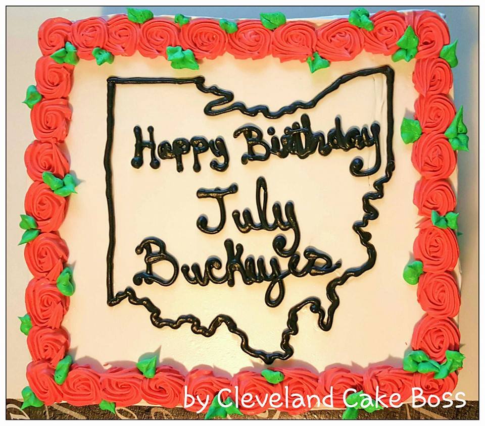 Ohio Buckeye Themed Cake