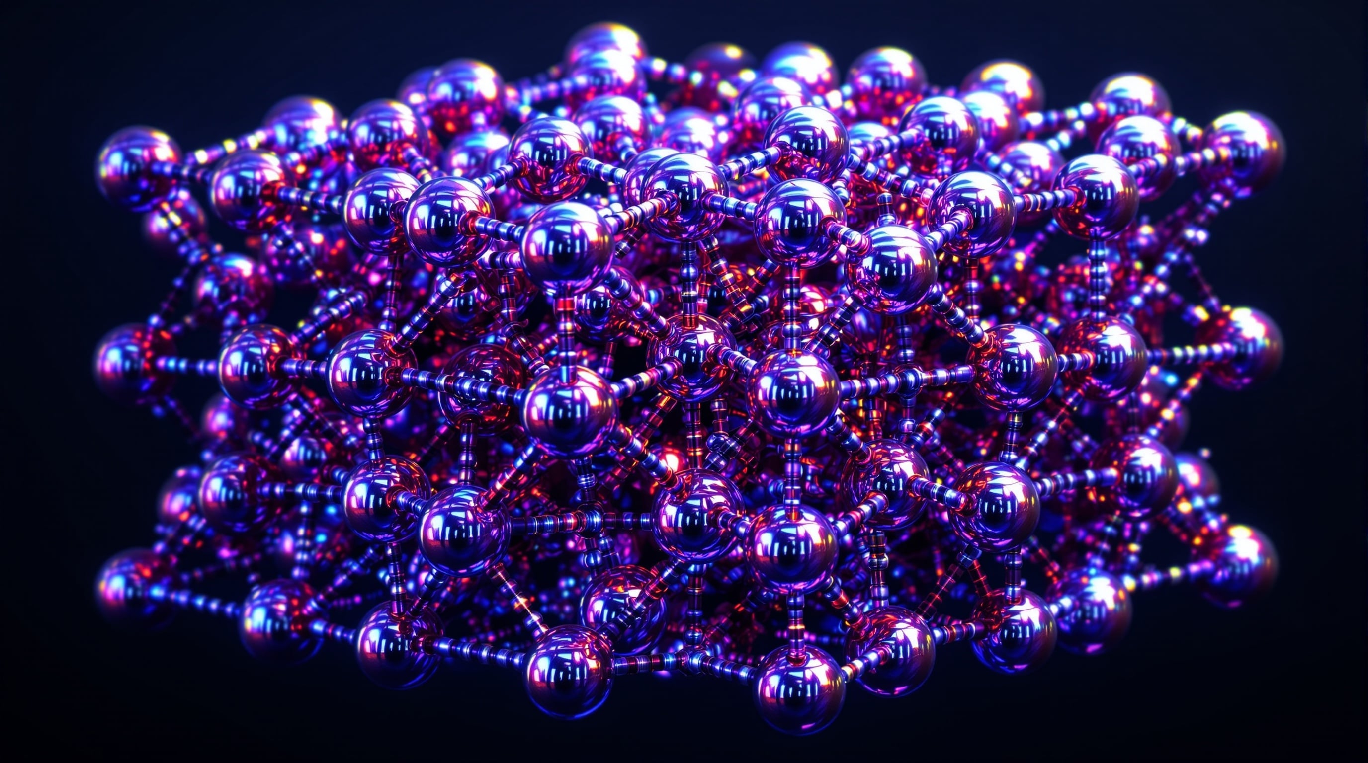 Structure cristalline rhomboédrique du bismuth montrant les bicouches et les liaisons