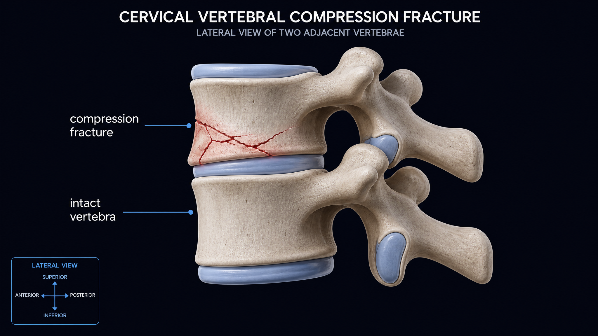 Cervical vertebral compression fracture