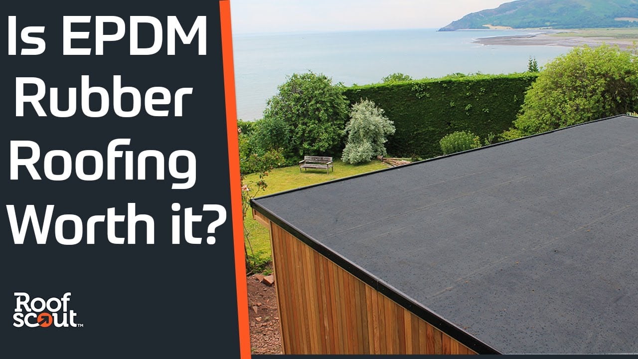 EPDM rubber flat roof installation