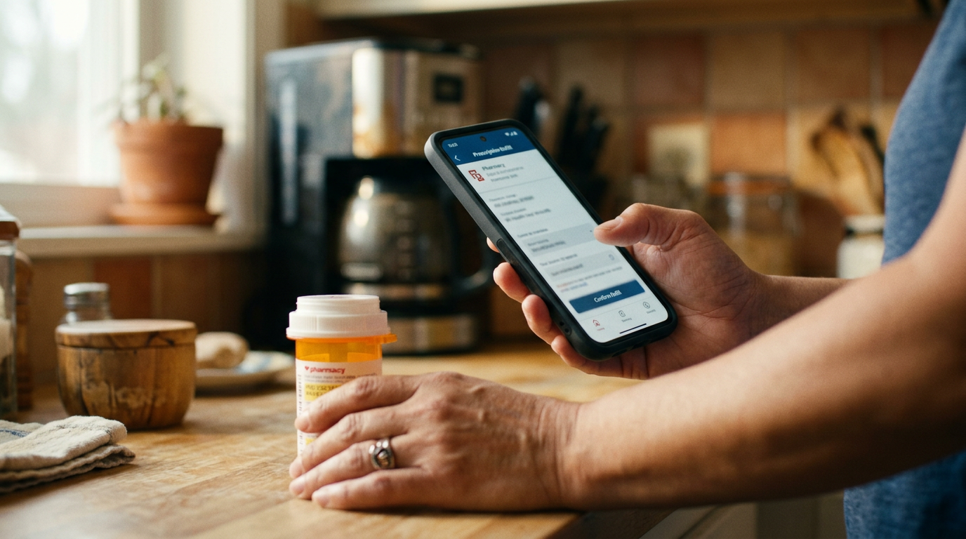 Refill and track prescriptions