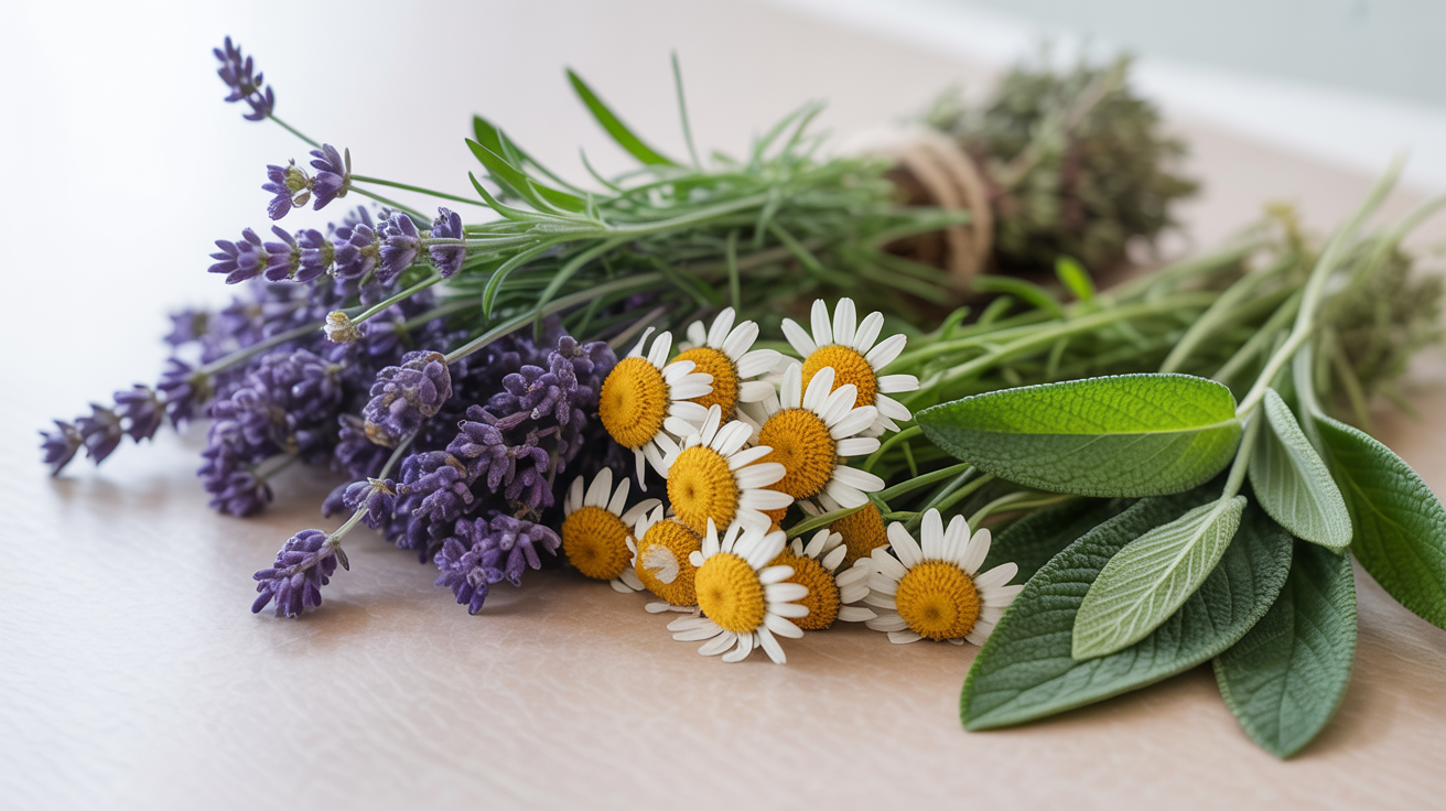 Medicinal herbs background