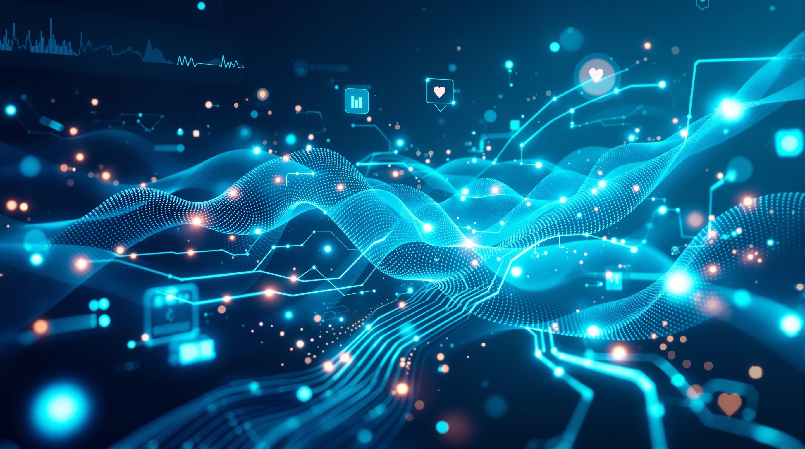 AI-powered health monitoring technology visualization