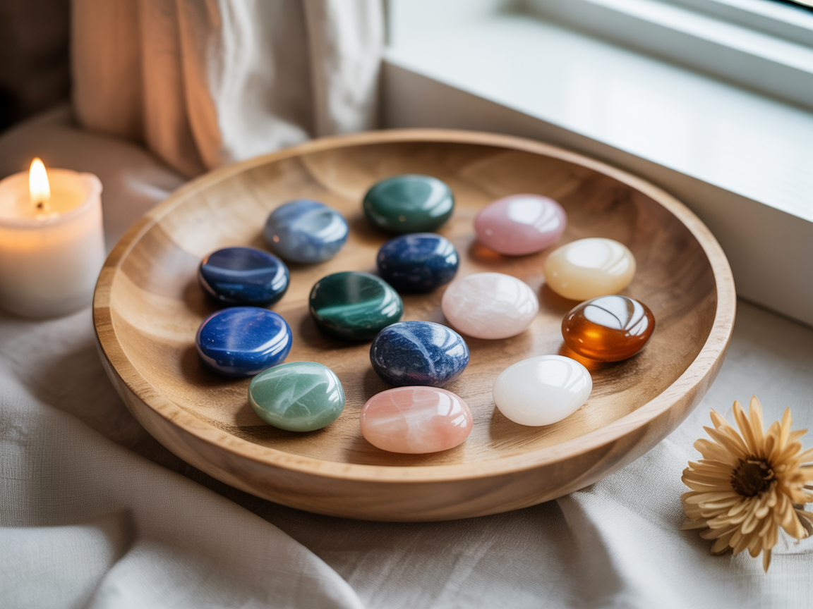 Gedenksteine, liebevoll ausgelegt