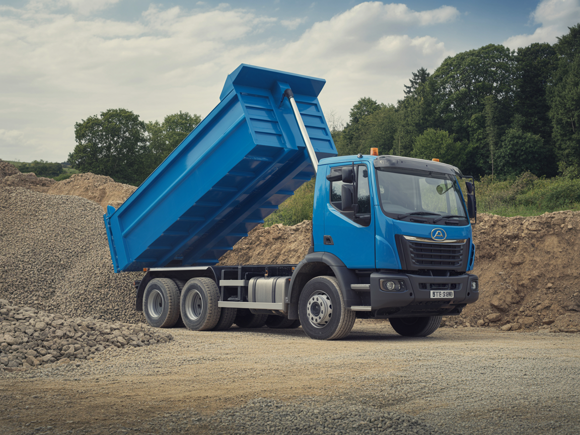 Daniels Aggregates tipper truck delivering quality materials in Norfolk