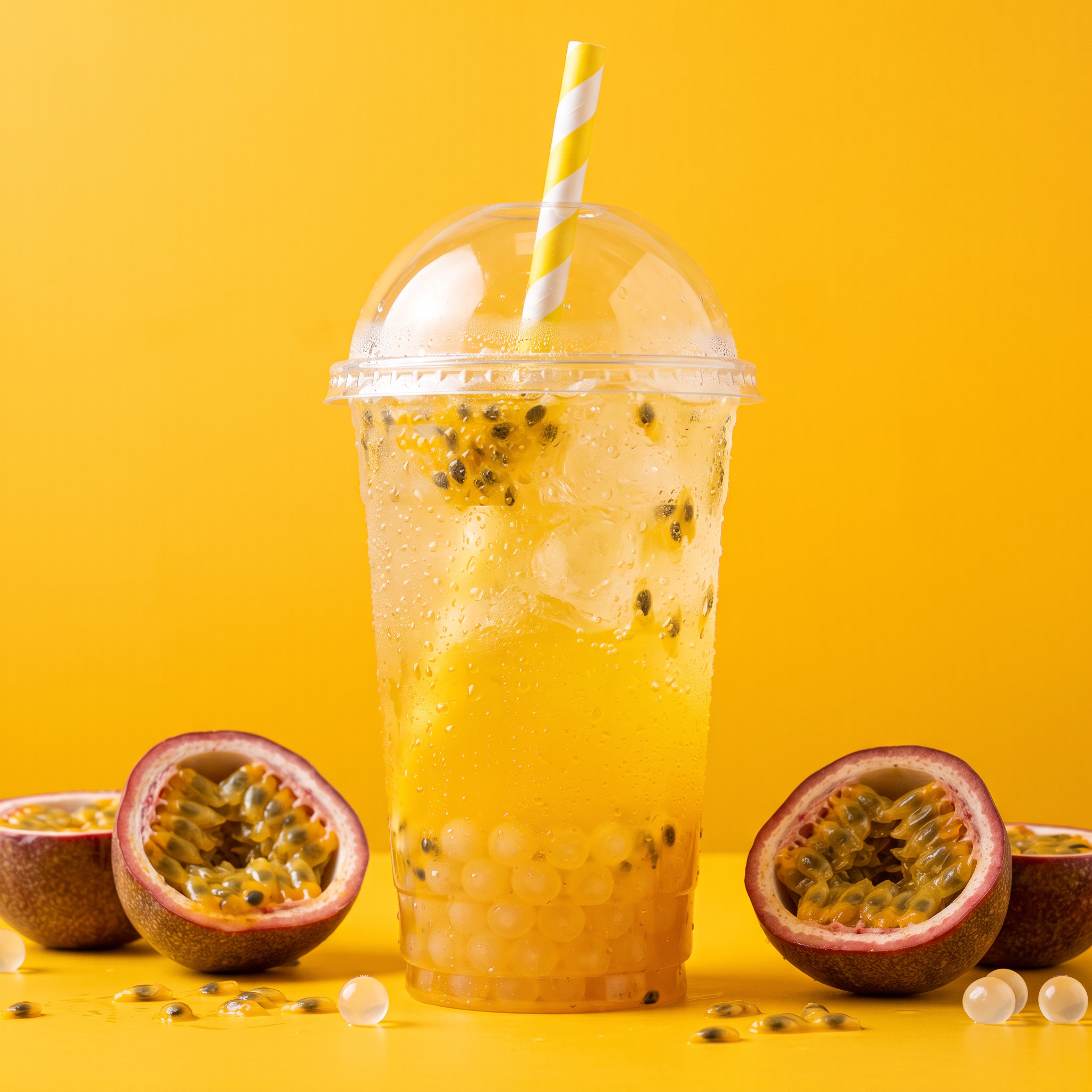 Soda italiana Makumba Drink sabor Maracuyá con perlas explosivas