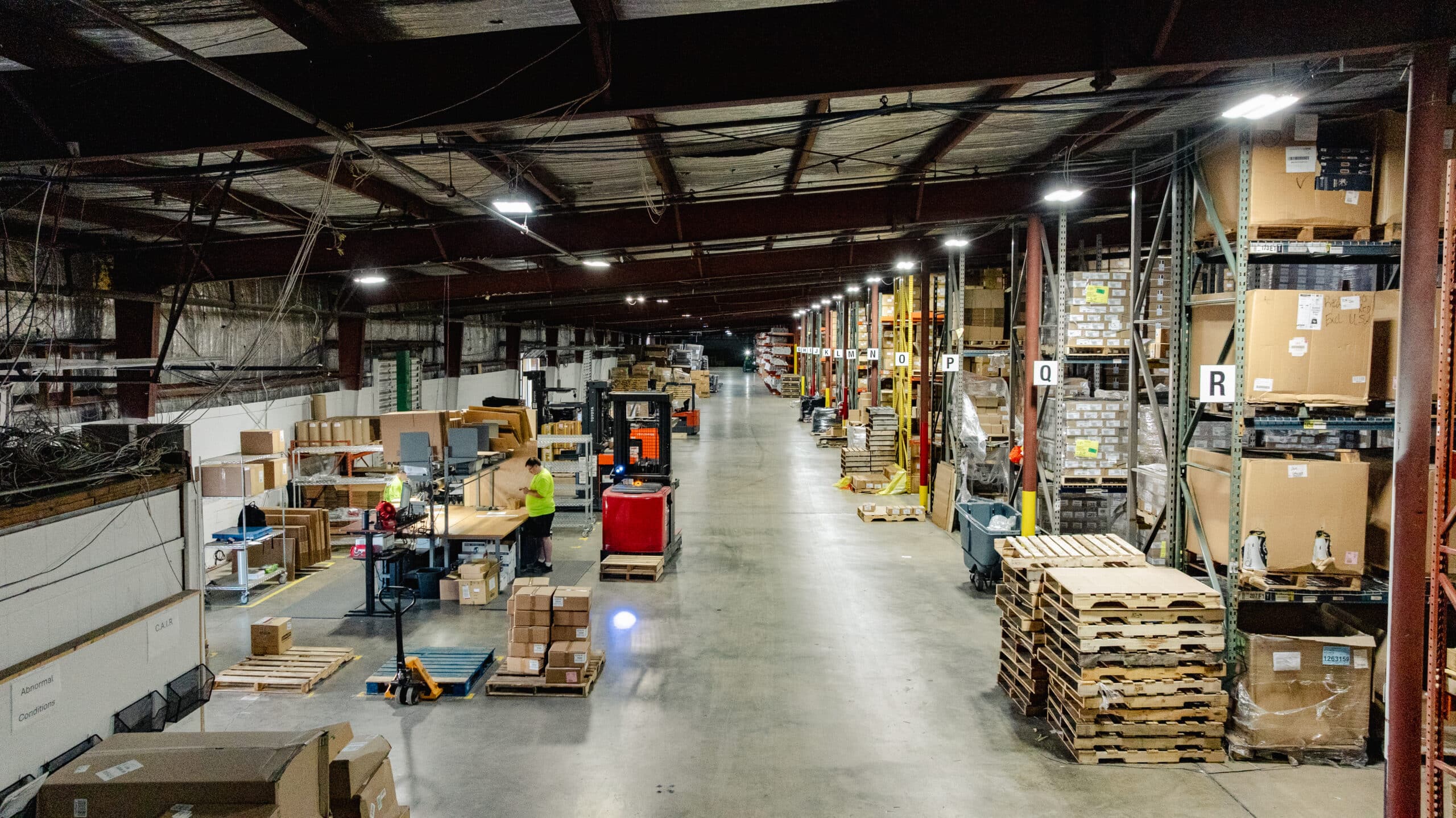 Warehouse logistics hub representing Mavric Solutions partner operations