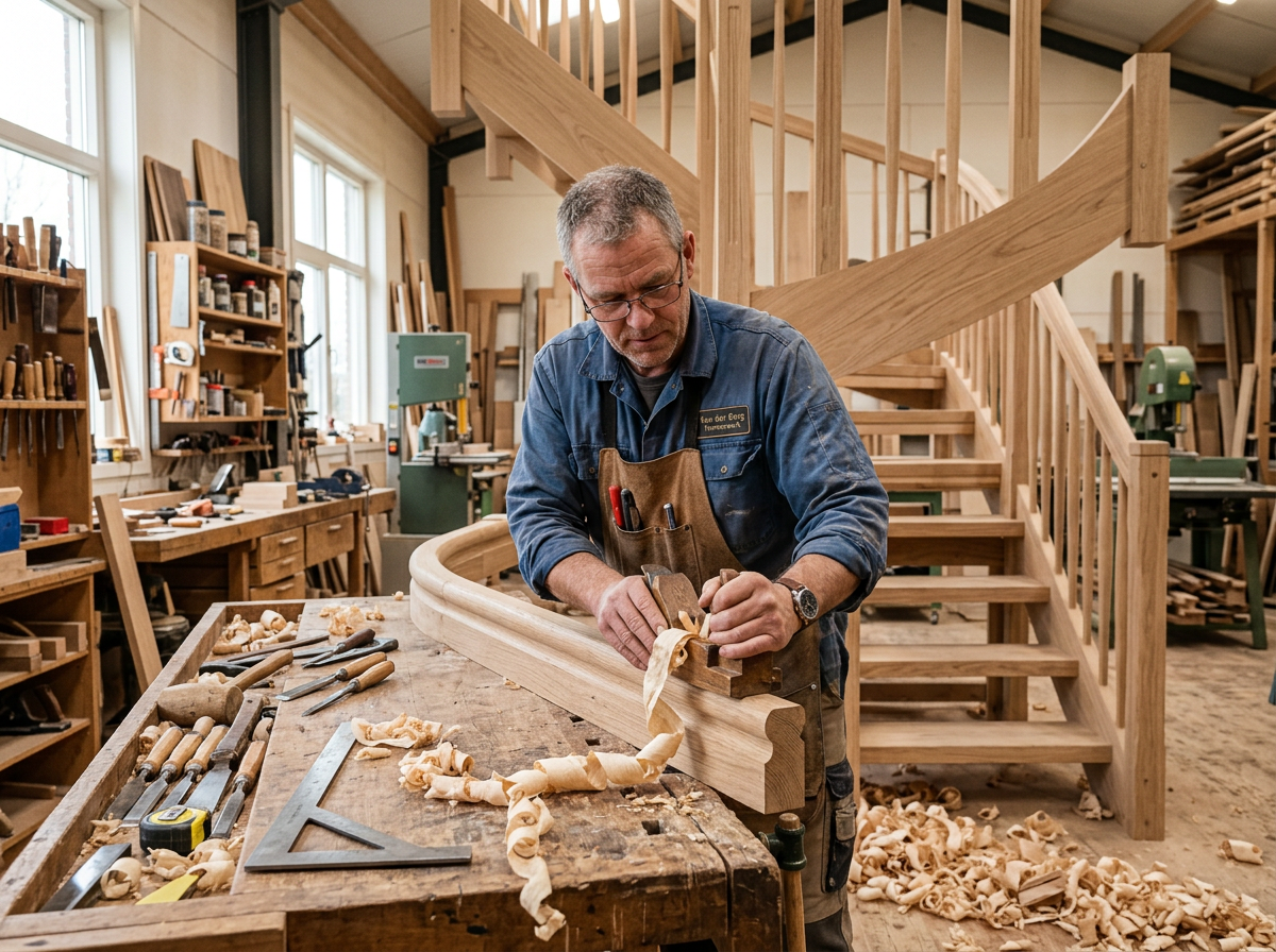 Timmerman aan het werk