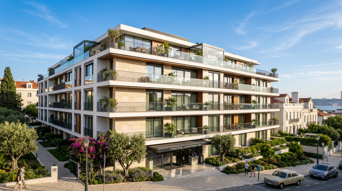 Edifício residencial moderno gerido com a URBEXA
