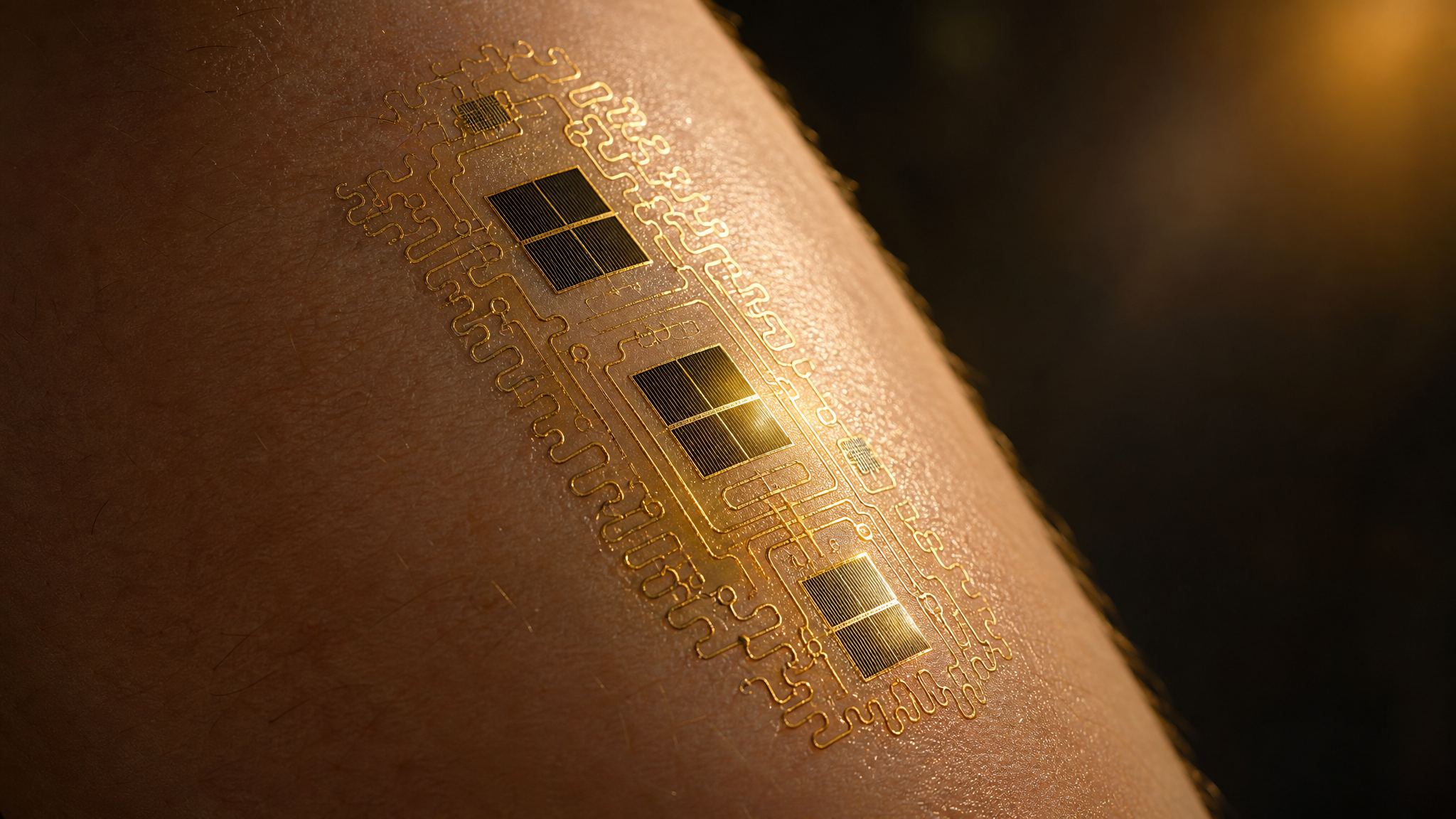 GoldSkin energy recovery system - solar and triboelectric harvesting