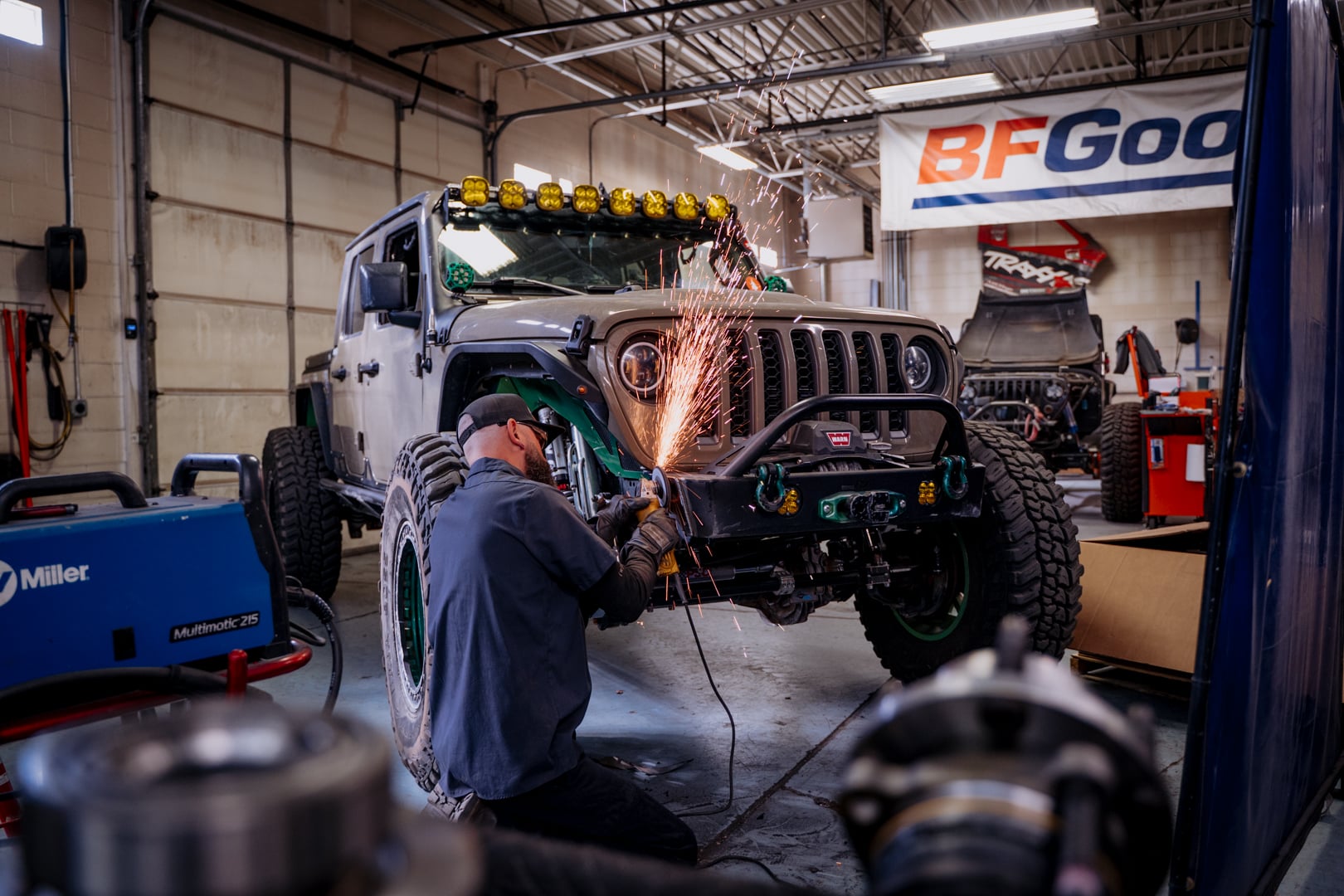 Off-road vehicle shop where giveaway nominations happen