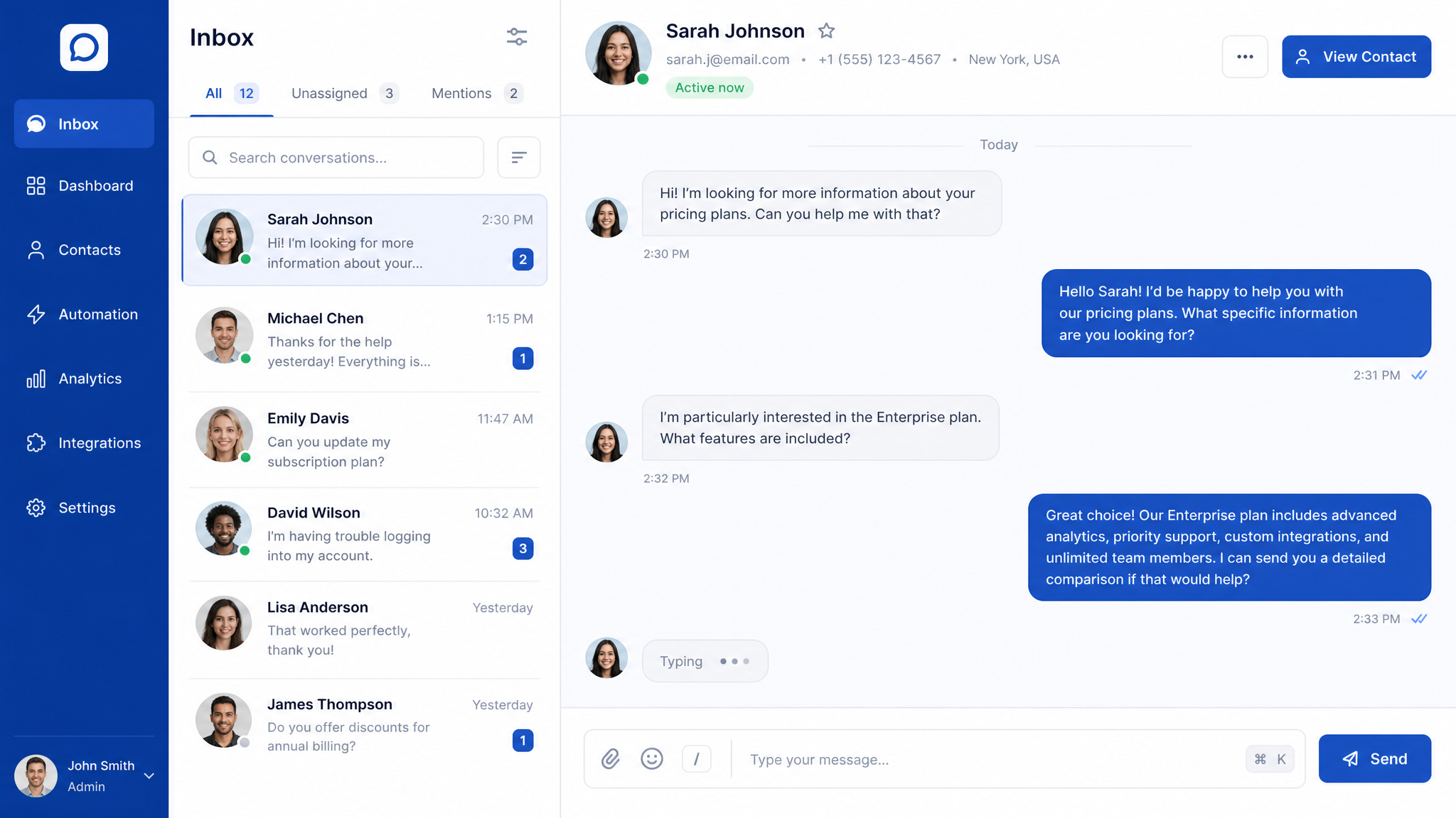 Customer Messaging