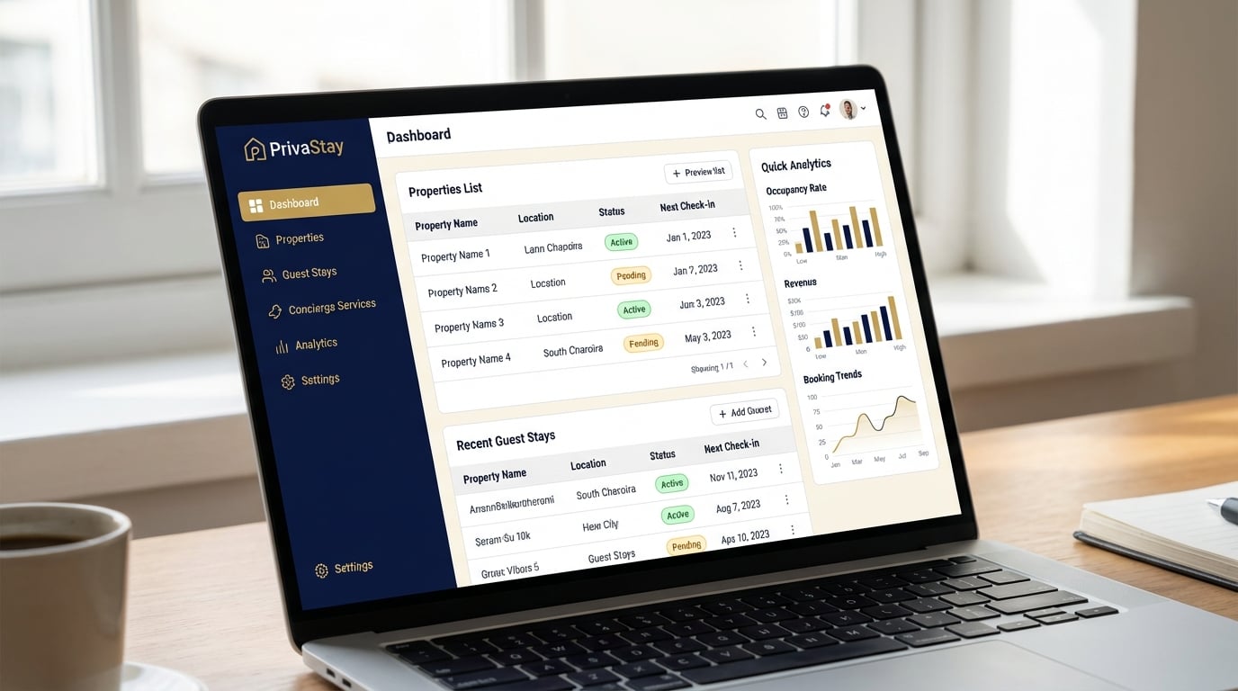 Dashboard PrivaStay