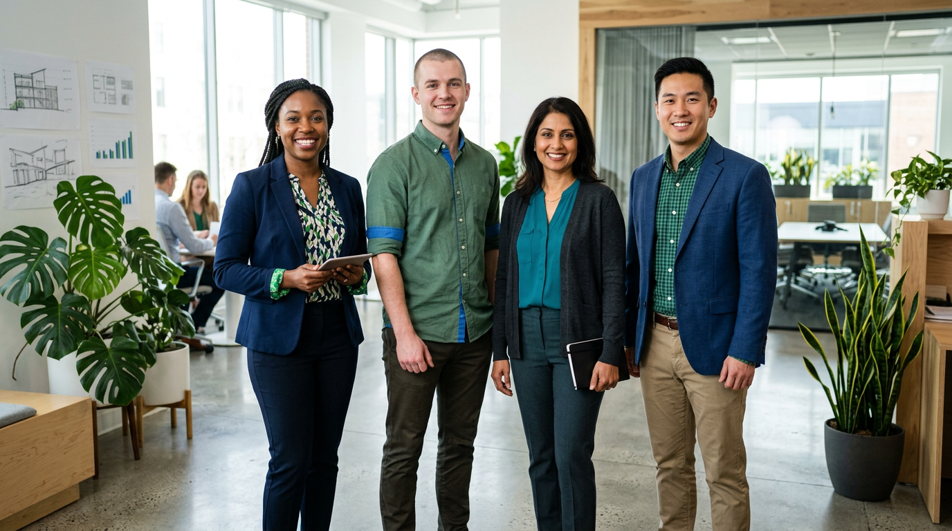 Essential Energy consulting team at the office