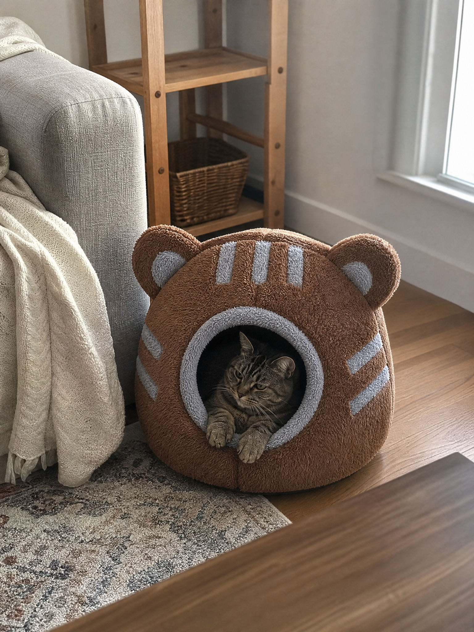Cat relaxing in Cloud Nest — customer photo
