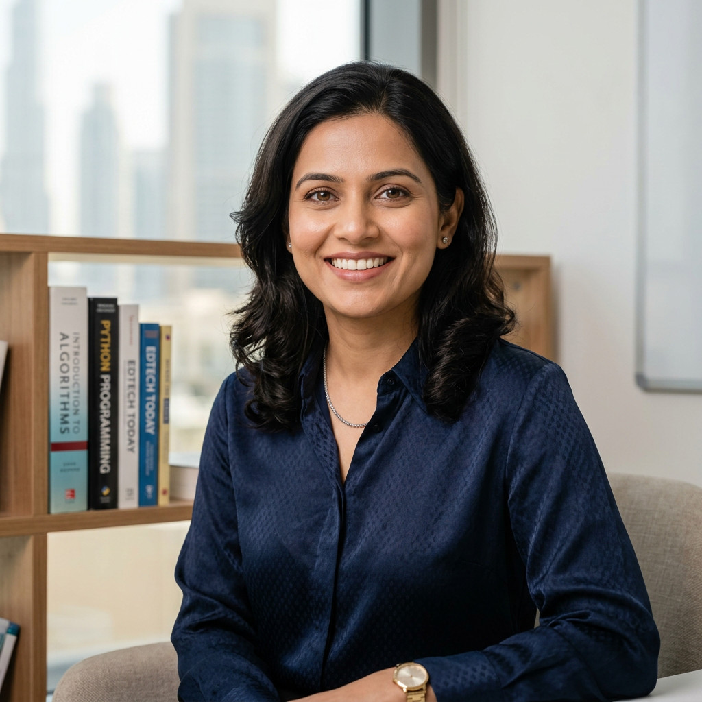 Priya Nair, Computer Science teacher from United Arab Emirates