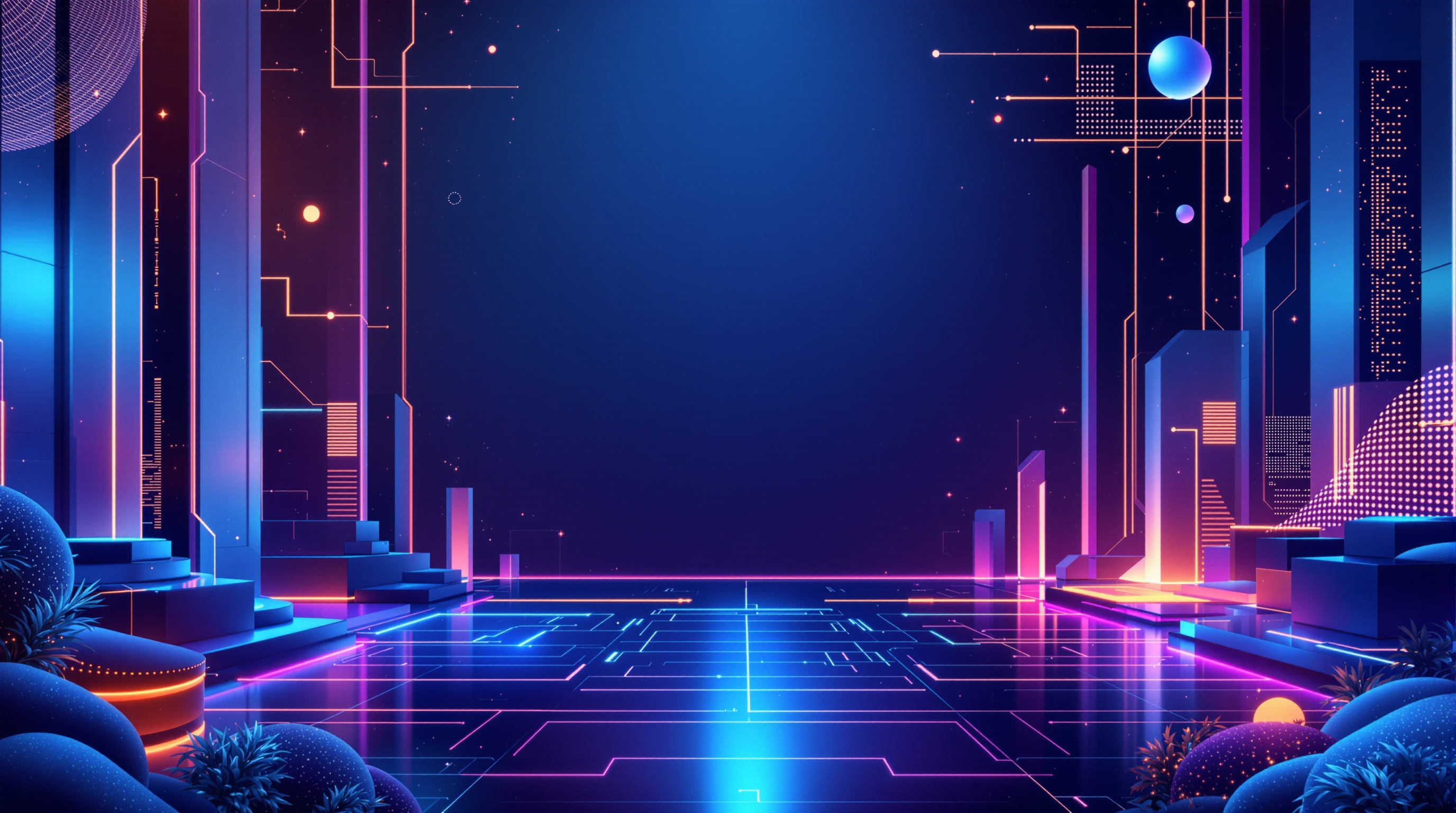 Futuristic contact background