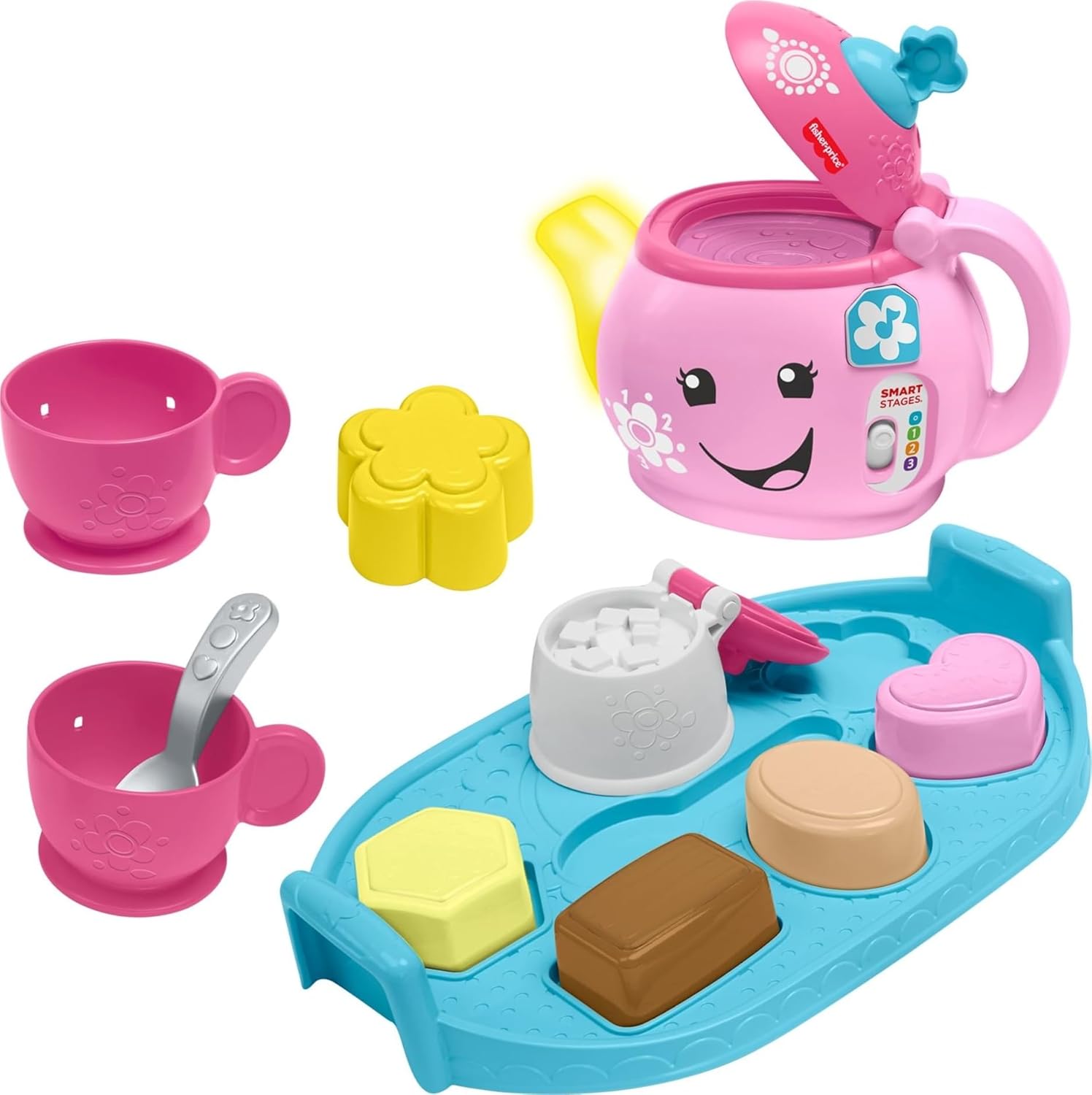 Fisher-Price Laugh & Learn Sweet Manners Tea Set — speech development toy
