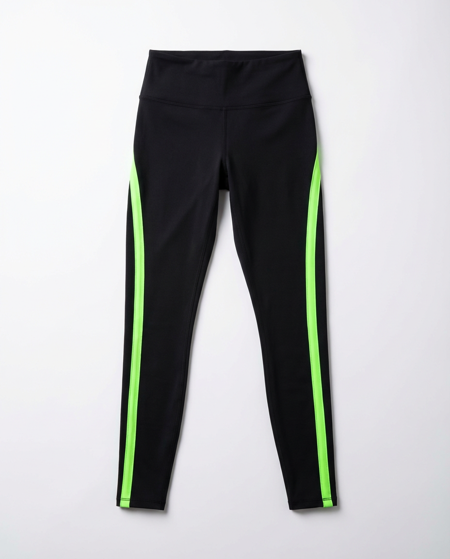 Compression Leggings - Neon Stripe