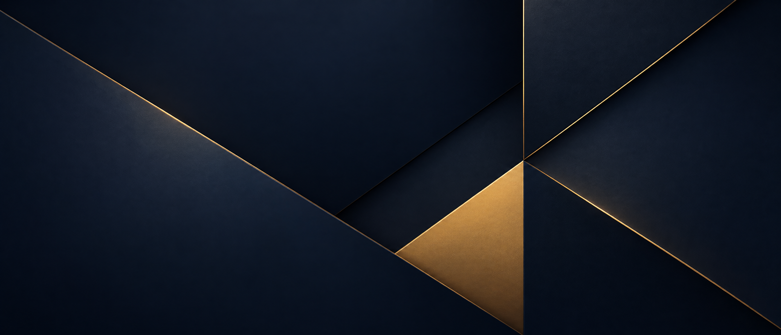 Abstract navy and gold interlocking panels representing the GCC contract playbook