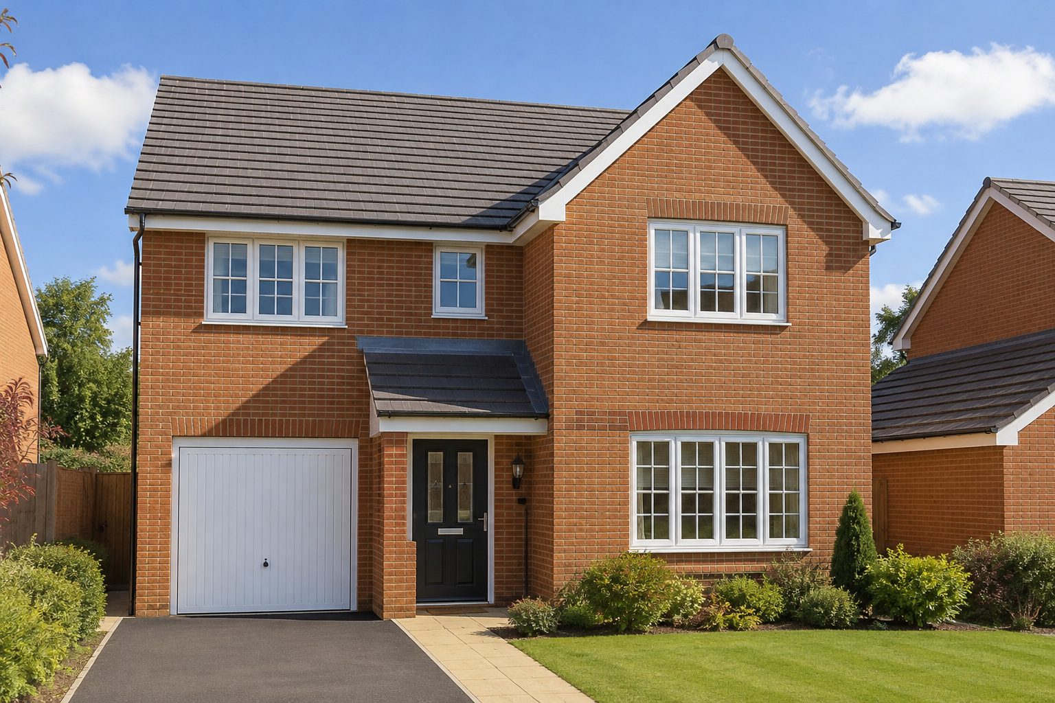 Professional roofing work on an English house