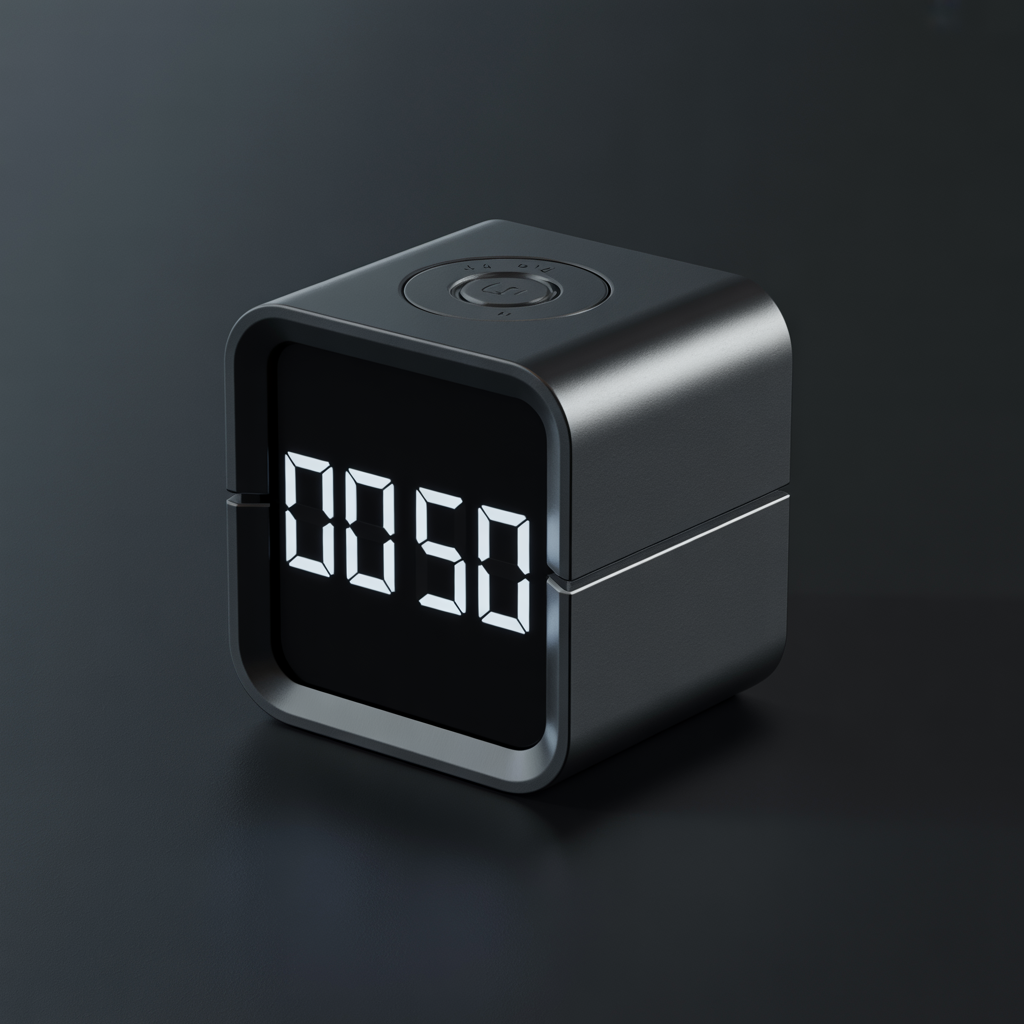 Premium Desk Timer - Matte Black