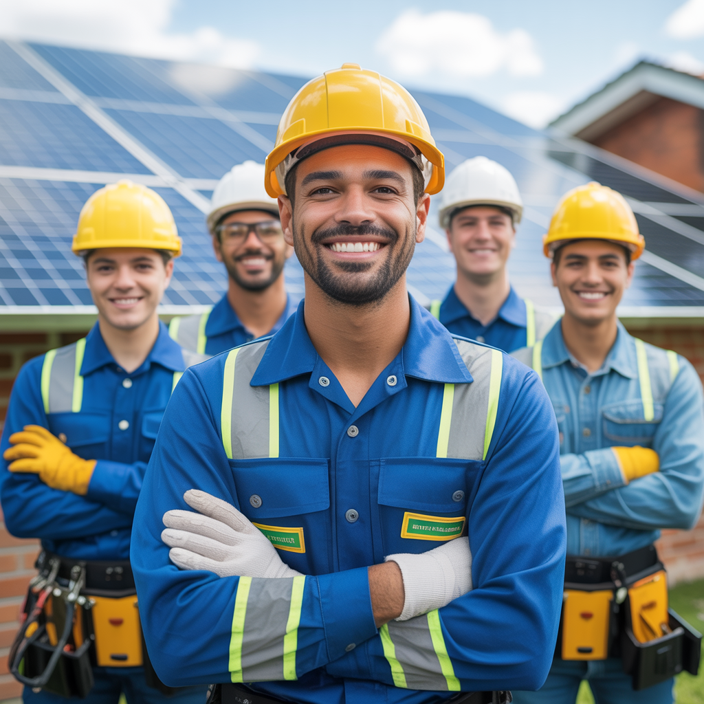 Equipe técnica da Volper Solar