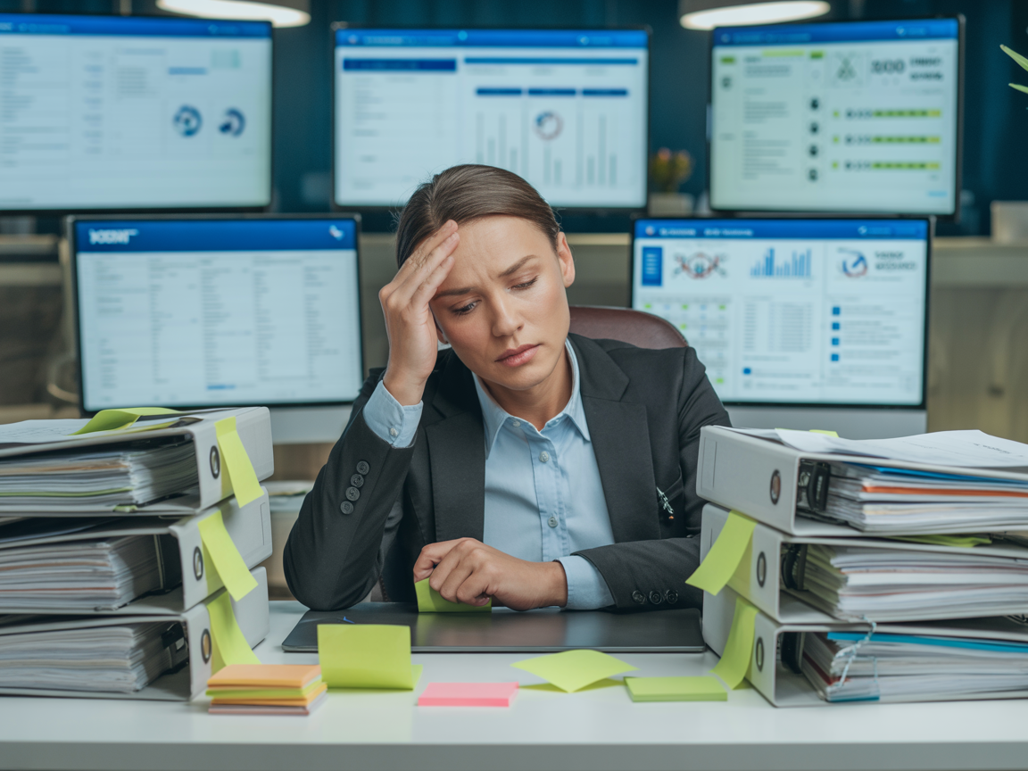 Property manager overwhelmed by compliance paperwork and multiple systems