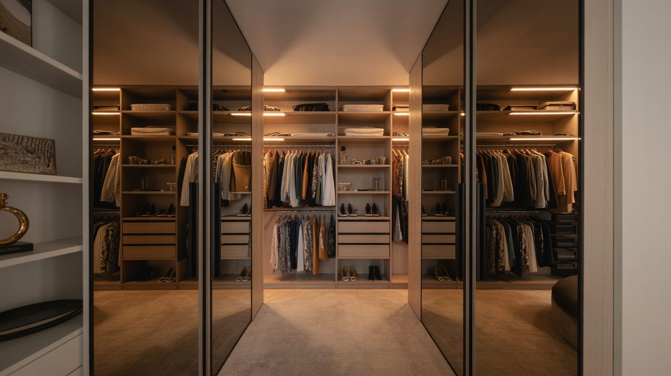 Walk-In Wardrobe Sliding Doors: Luxury Design Ideas