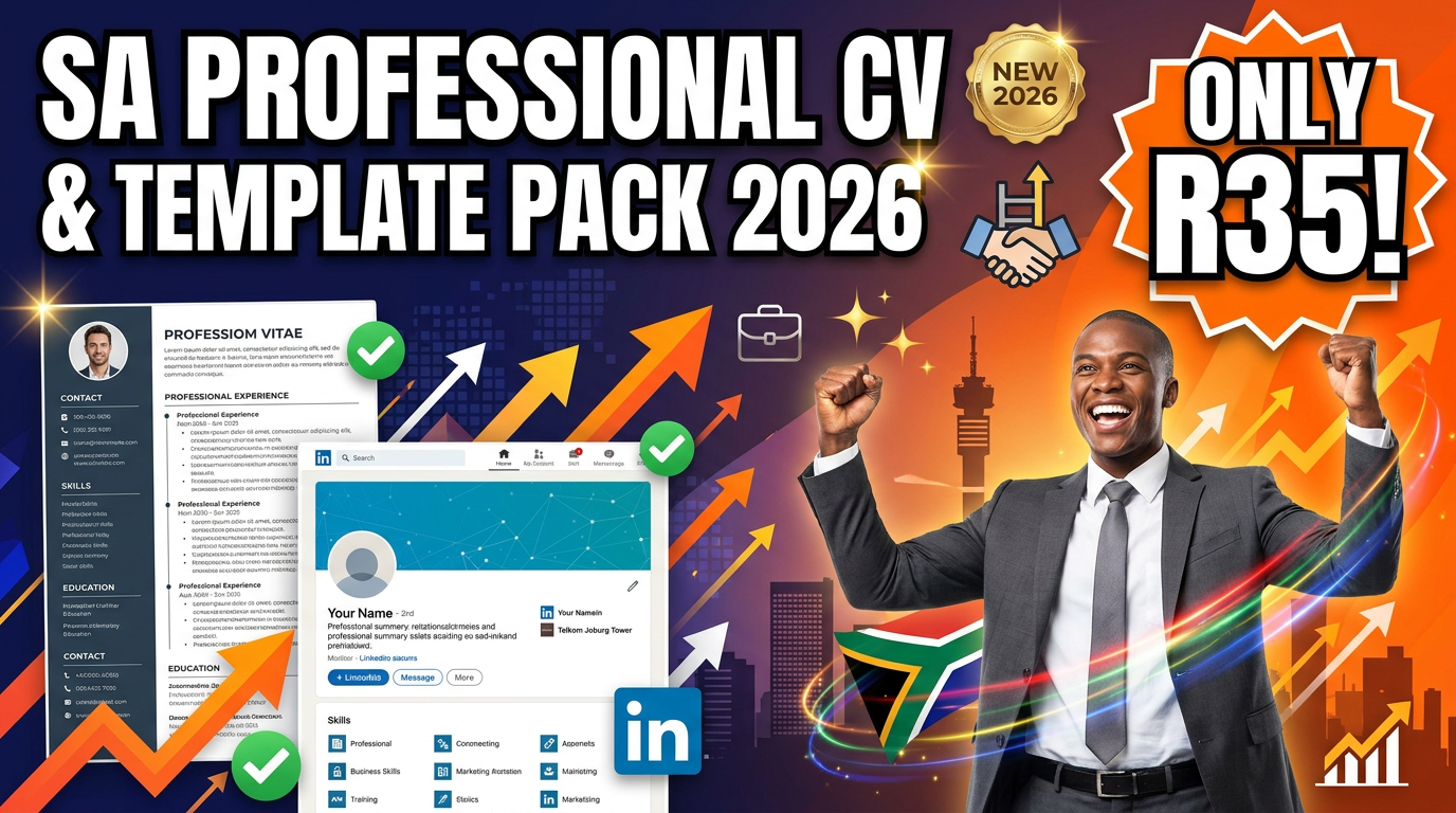 SA Professional CV & LinkedIn Template Pack 2026