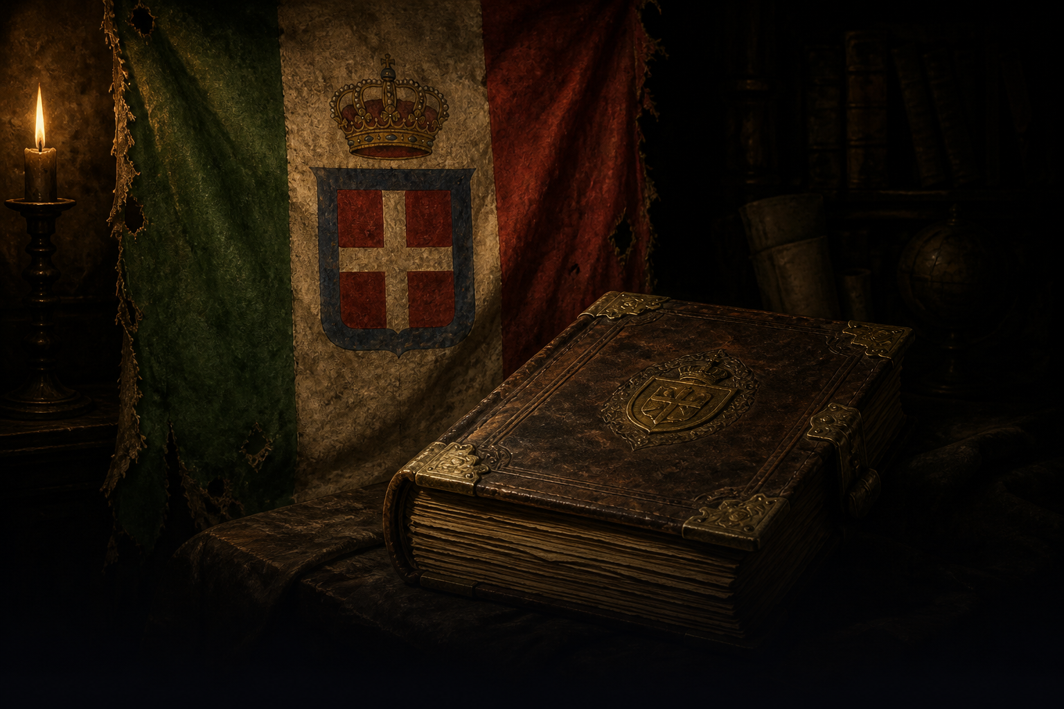 Historical banner representing the Italian esoteric collection