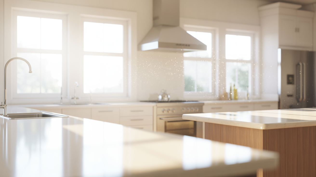 Sparkling clean modern kitchen