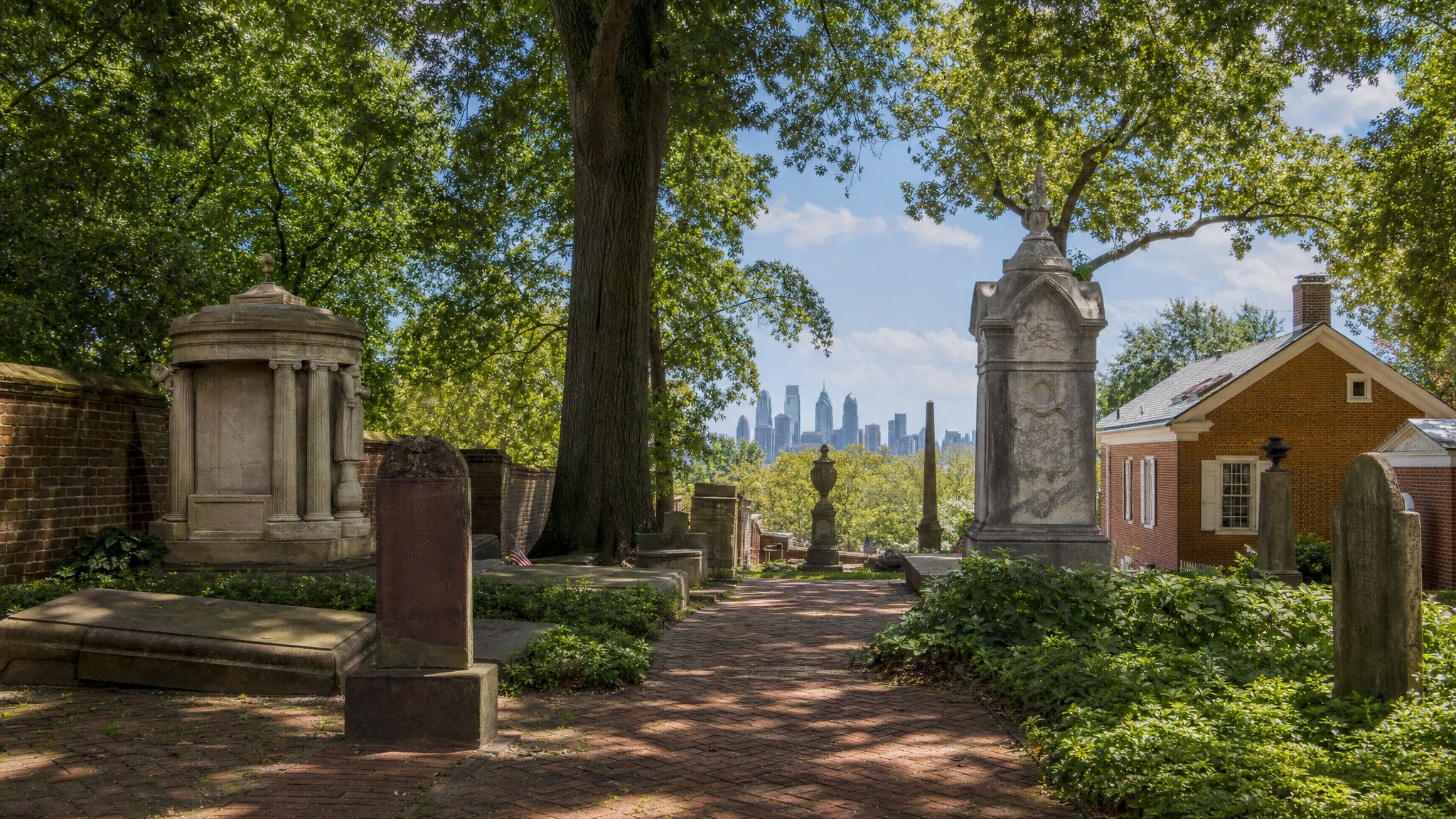 Greater Philadelphia memorial landscape near Chester, Pennsylvania