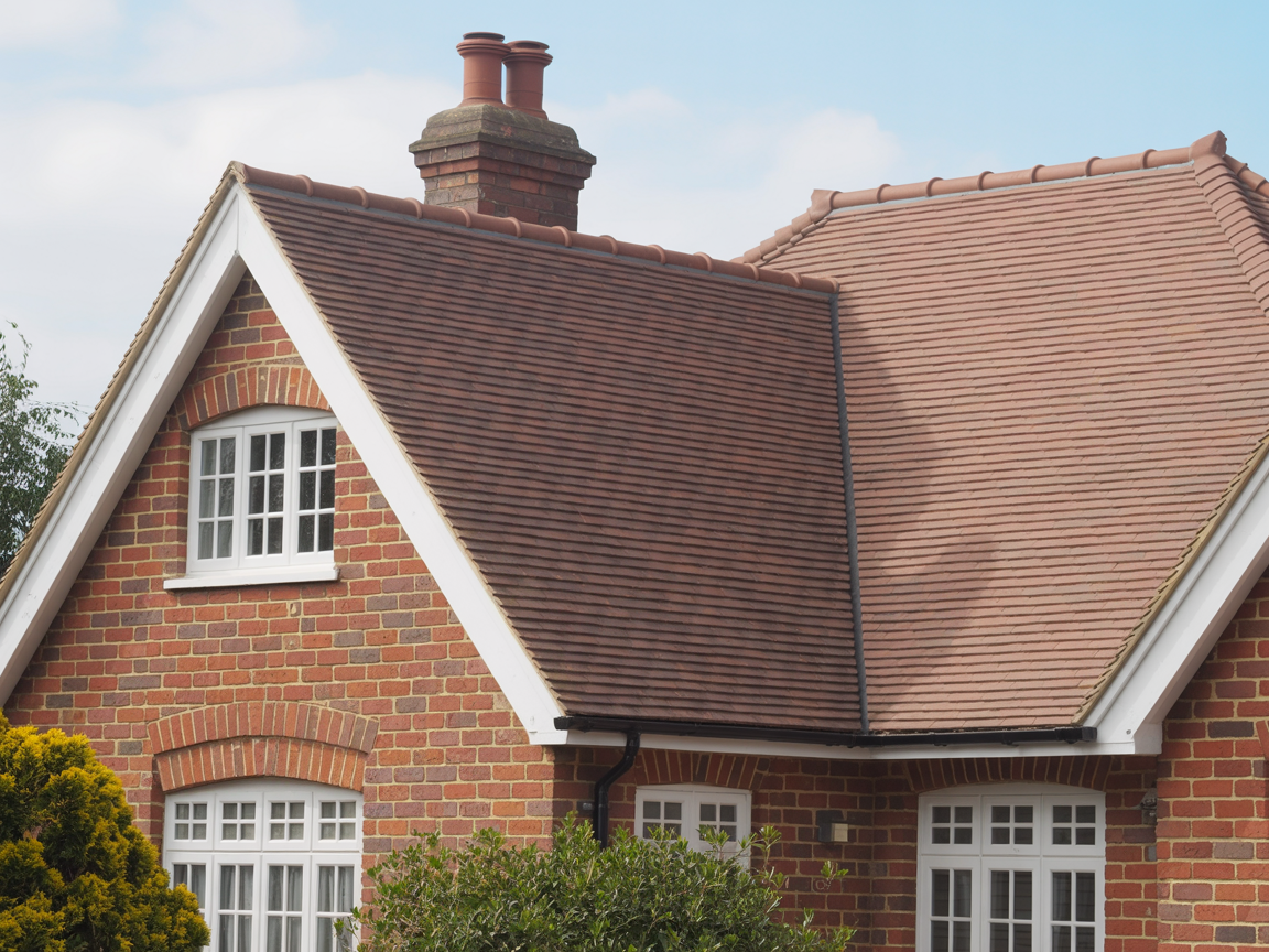 Completed roofing project showing beautiful UK house