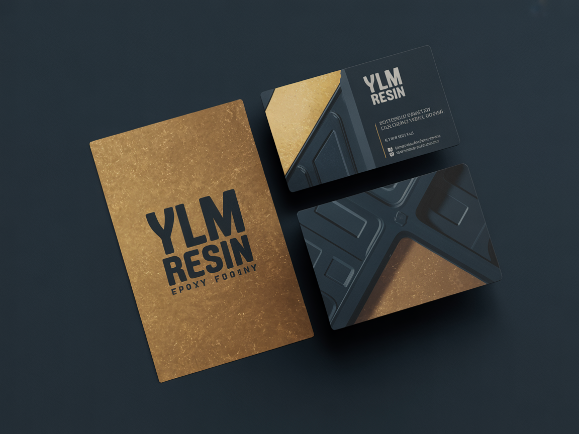 YLM Resin - brand identity project by GauldDesign