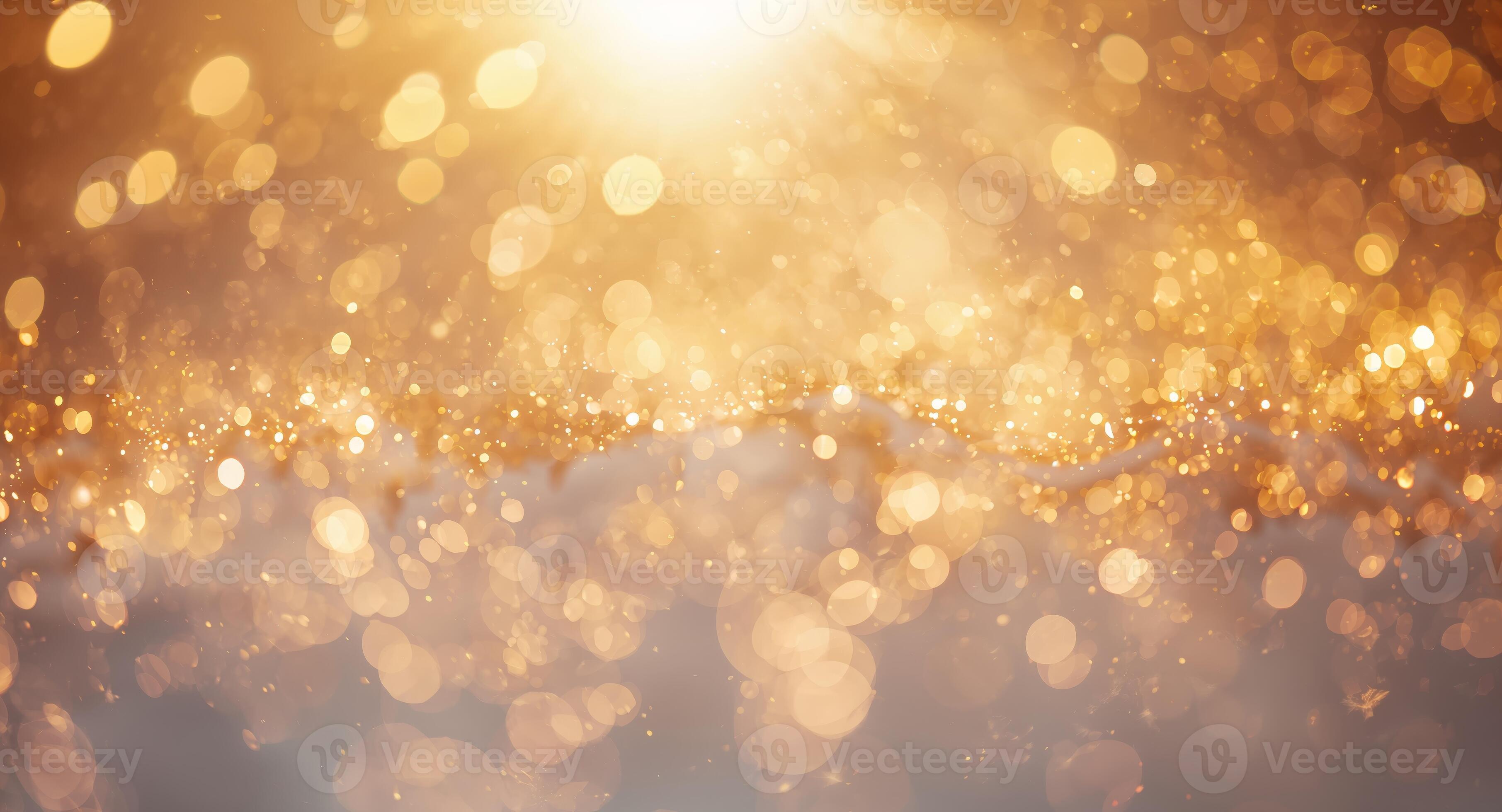 Warm bokeh lights background