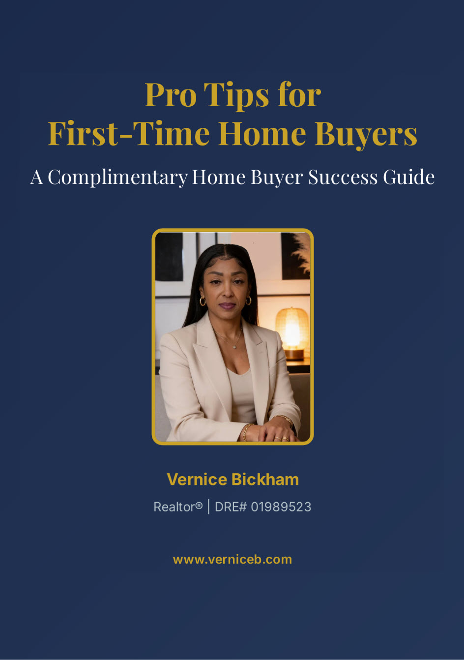 Pro Tips for First-Time Home Buyers guide cover