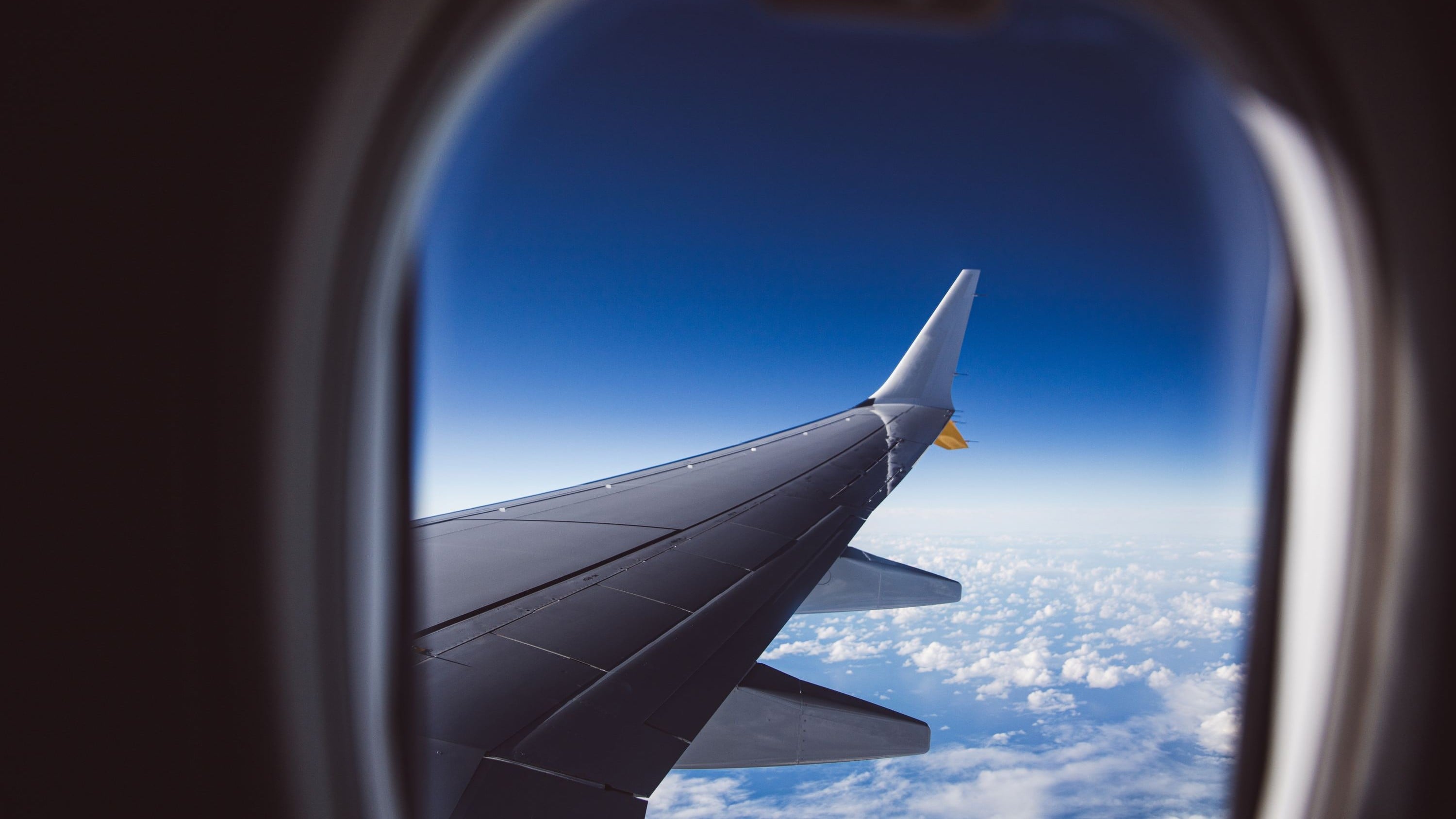 View from airplane window