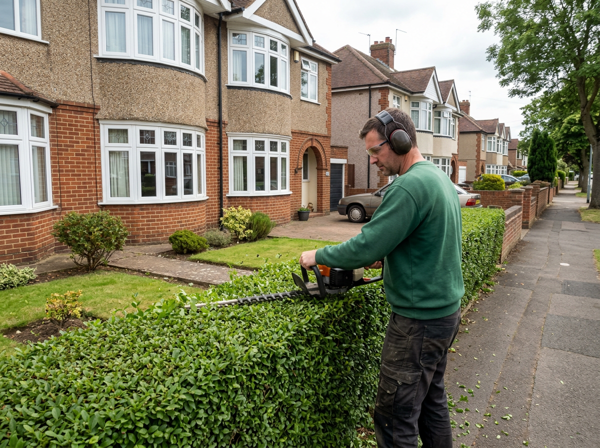 Hedge Trimming & Cutting work at a Northamptonshire property – photo 2